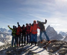 Equipo 2014 en la ruta Chamonix-Zermatt