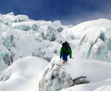 Descenso del Valle Blanco de Chamonix